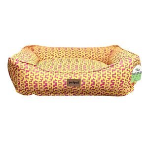 Cama Convencional PrintPuf Pink com Amarelo
