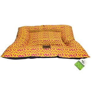 Colchonete Convencional PrintPuf Pink com Amarelo